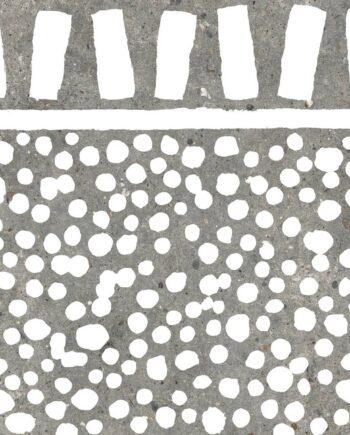 Dekorfliese in Steinoptik ABK Poetry Stone Fringe Grey, 60x60 cm, 8,5 mm, matt