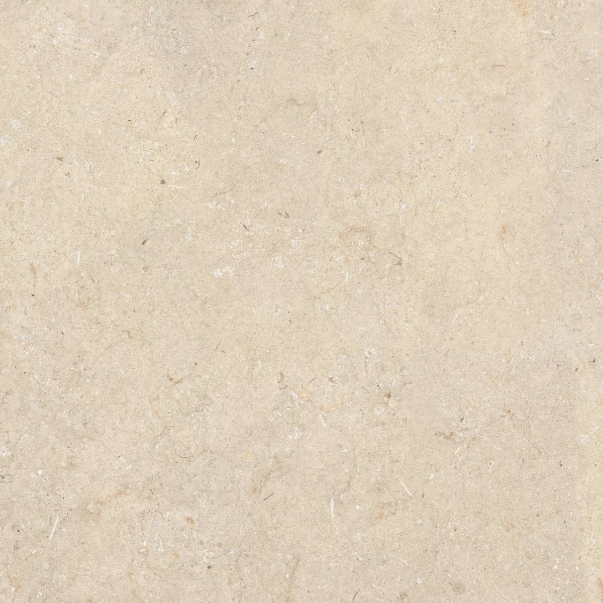 Feinsteinzeug Fliese in Steinoptik ABK Poetry Stone Trani Beige, 120x120 cm, 8,5 mm, strukturiert, rutschhemmend R11