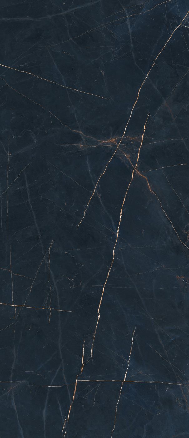 Grossformatplatte in Marmoroptik ABK Sensi 900 Precious Black, 120x280 cm, 6 mm, poliert (lux)