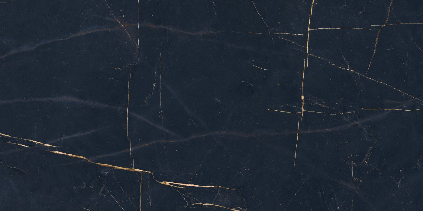 Feinsteinzeug in Marmoroptik ABK Sensi 900 Precious Black, 60x120 cm, 8,5 mm, poliert (lux)