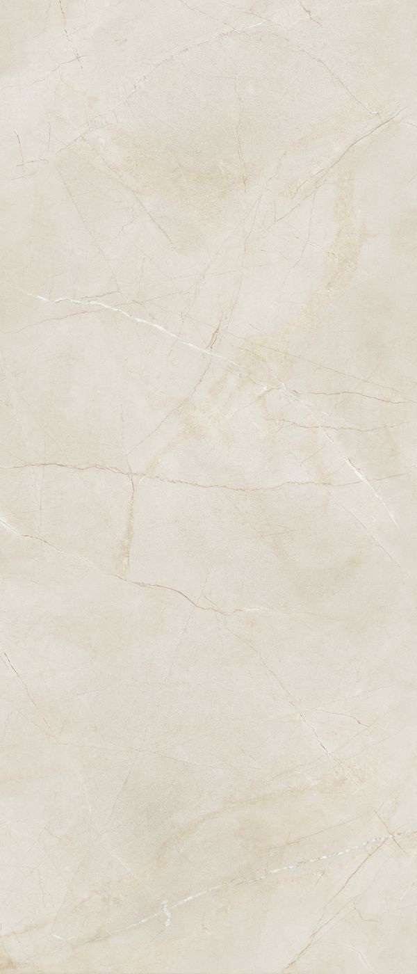 Grossformatplatte in Marmoroptik ABK Sensi 900 Pulpis Ivory, 120x280 cm, 6 mm, natur matt, rutschhemmend R10