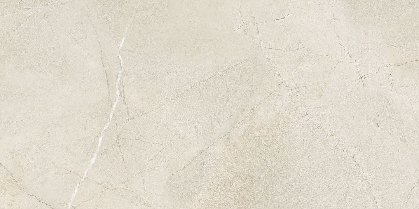 Feinsteinzeug in Marmoroptik ABK Sensi 900 Pulpis Ivory, 60x120 cm, 8,5 mm, 3D-strukturiert (antique)