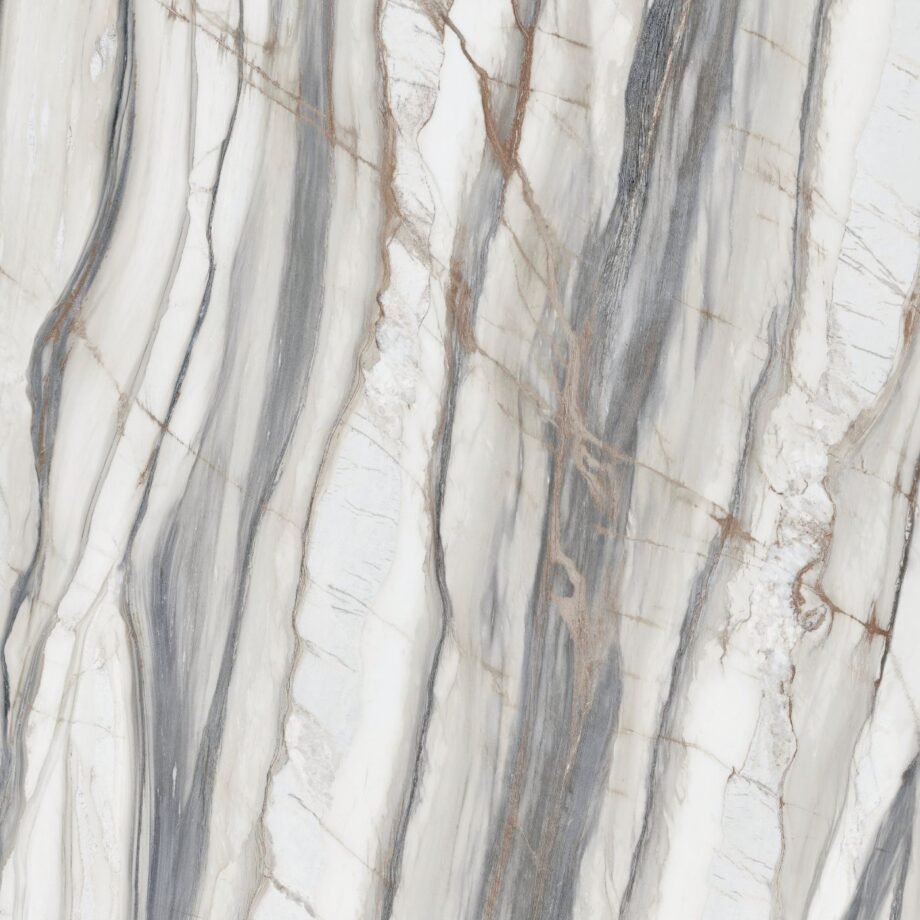 Feinsteinzeug in Marmoroptik ABK Sensi 900 Oyster White, 120x120 cm, 8,5 mm, poliert (lux) – 2