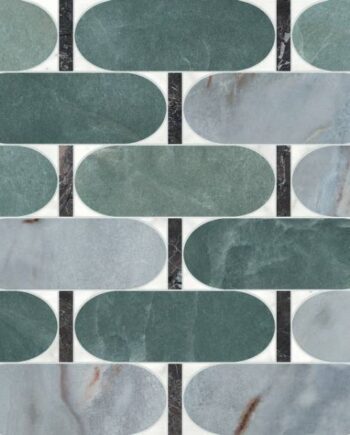 Mosaikfliese in Marmoroptik ABK Sensi Fantasy Abacus, 60x120 cm, 8,5 mm, poliert 3D-strukturiert (Lux 3D)