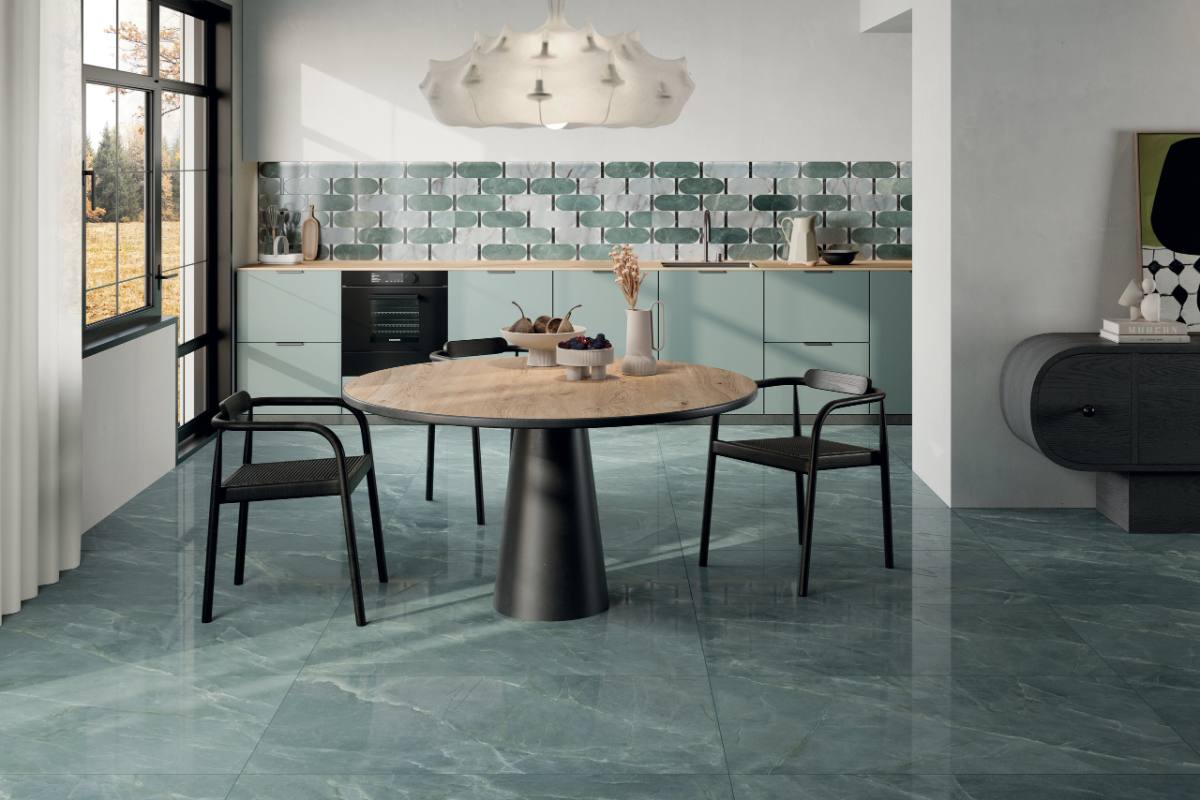 Mosaikfliese in Marmoroptik ABK Sensi Fantasy Abacus, 60x120 cm, 8,5 mm, poliert 3D-strukturiert (Lux 3D)