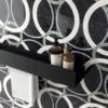 Mosaikfliese in Marmoroptik ABK Sensi Fantasy Circular, 60x120 cm, 8,5 mm, poliert 3D-strukturiert (Lux 3D) – 3