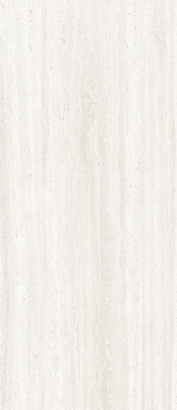 Grossformatplatte in Steinoptik ABK Sensi Roma White, 120x280 cm, 6 mm, natur matt, rutschhemmend R10