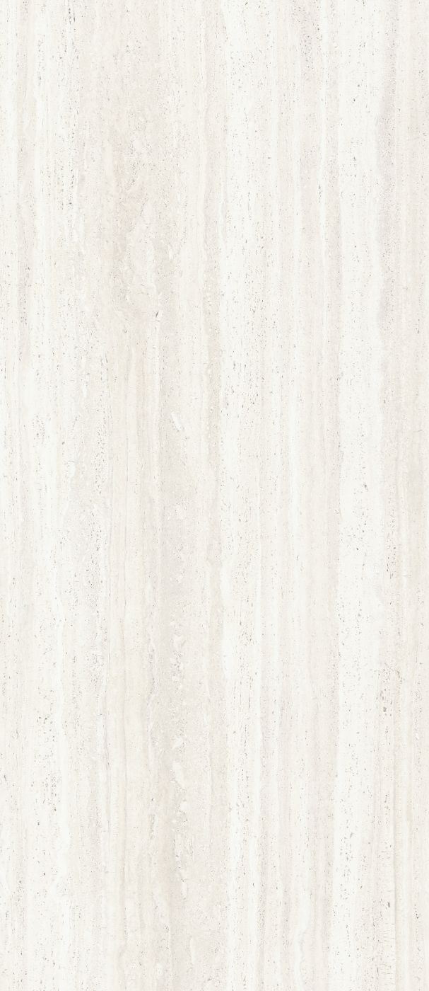 Grossformatplatte in Steinoptik ABK Sensi Roma White, 120x280 cm, 6 mm, natur matt, rutschhemmend R10