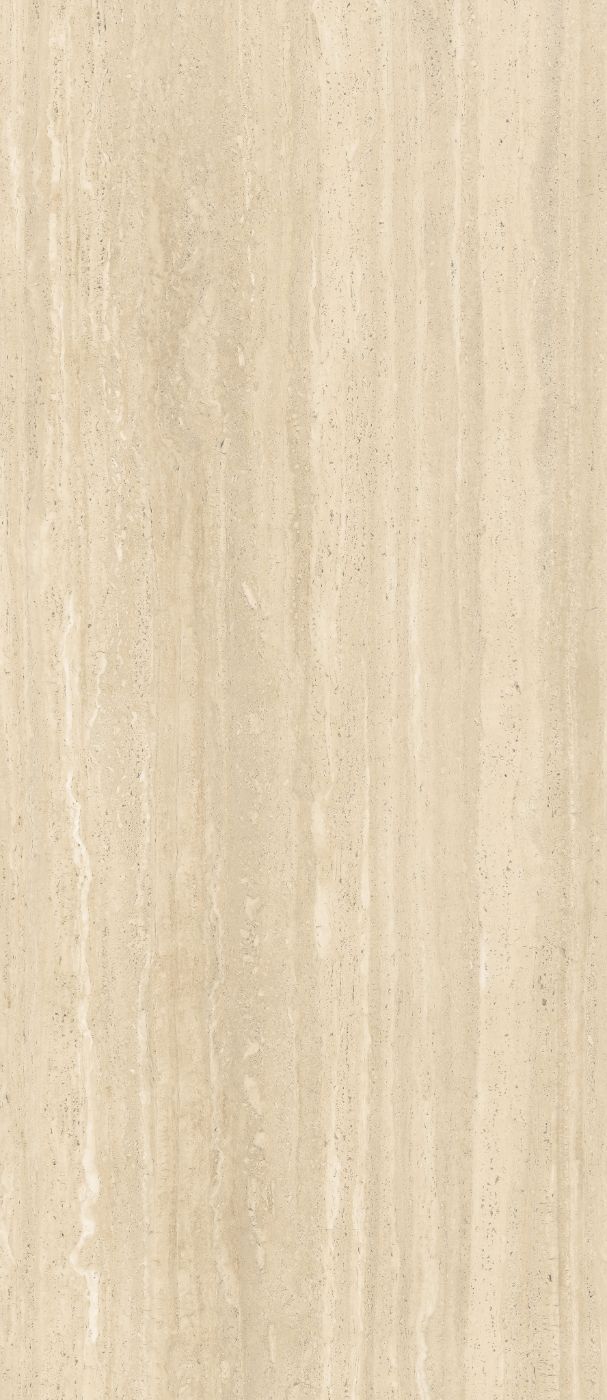 Grossformatplatte in Steinoptik ABK Sensi Roma Cream, 120x280 cm, 6 mm, natur matt, rutschhemmend R10 – 2