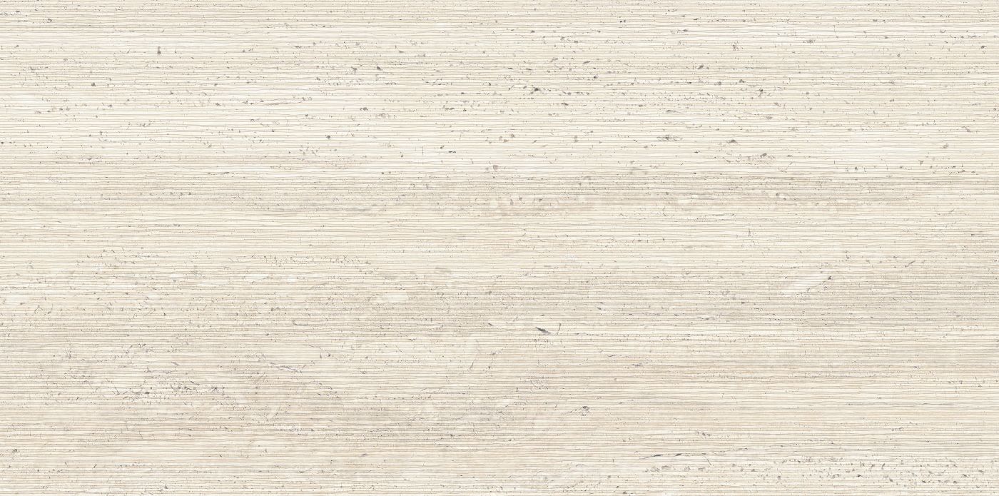 Dekorfliese in Steinoptik ABK Sensi Roma Wave Ivory, 60x120 cm, 8,5 mm, matt
