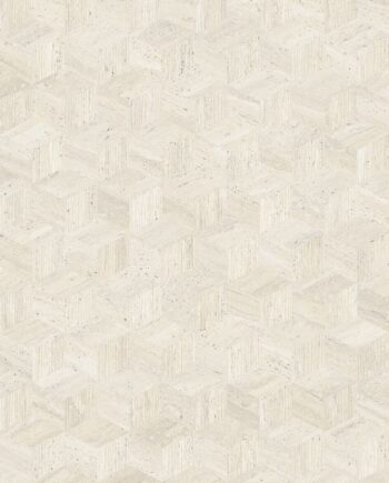 Dekorfliese in Steinoptik ABK Sensi Roma Cube Ivory, 120x280 cm, 6 mm, matt