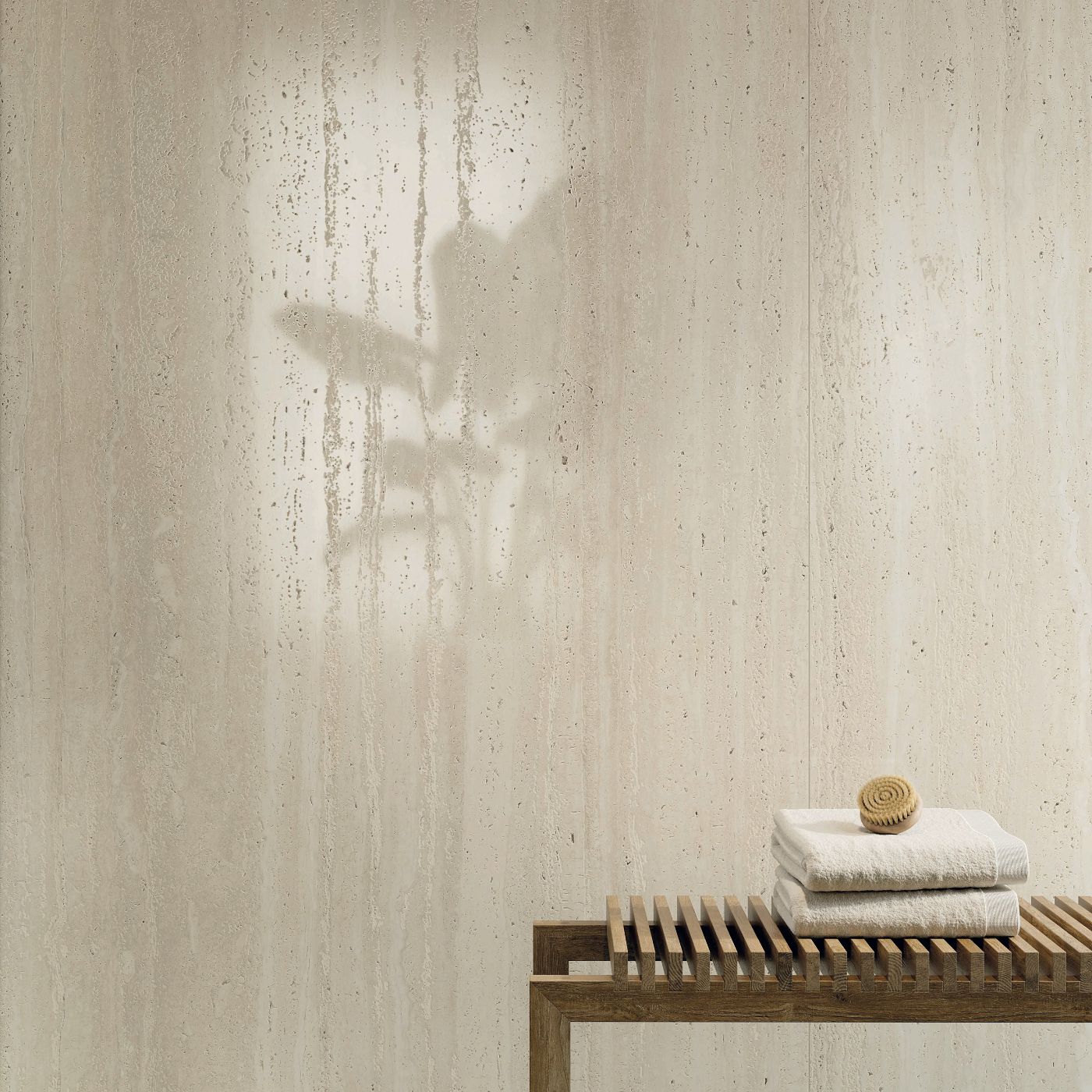 Feinsteinzeug in Steinoptik ABK Sensi Roma Ivory, 80x80 cm, 8,5 mm, natur matt, rutschhemmend R10