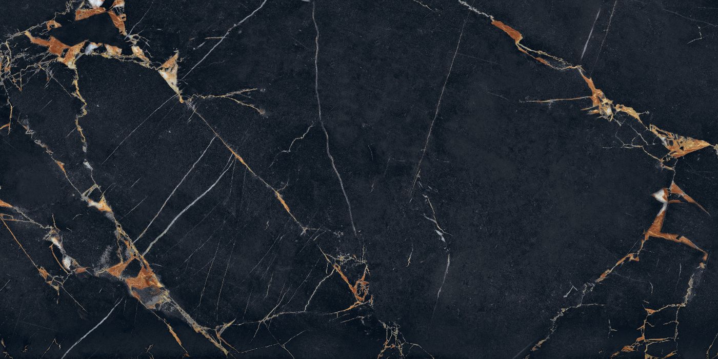 Feinsteinzeug in Marmoroptik ABK Sensi Signoria Port Gold, 60x120 cm, 8,5 mm, poliert (lux)