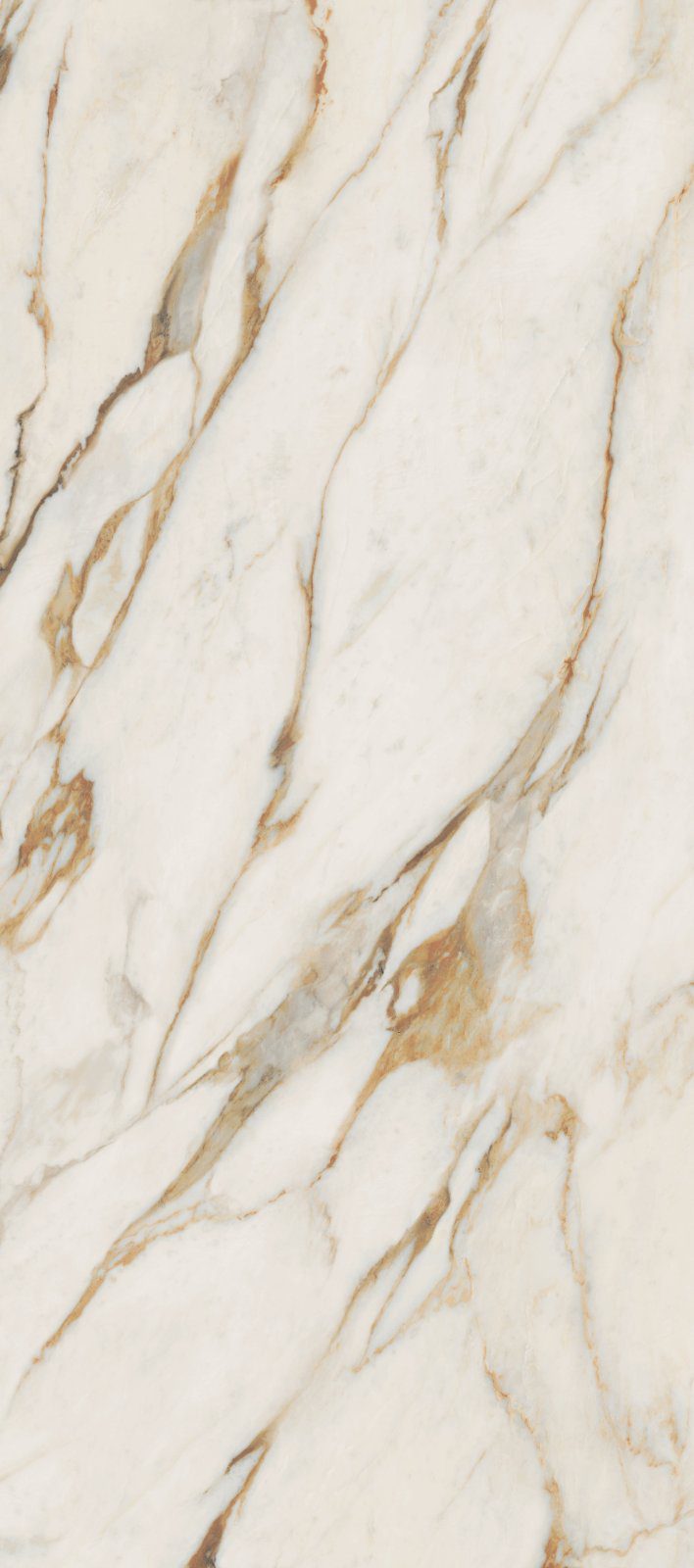 Grossformatplatte in Marmoroptik ABK Sensi Signoria Calacatta Vena Oro, 120x280 cm, 6 mm, seidenmatt (soft) – 2