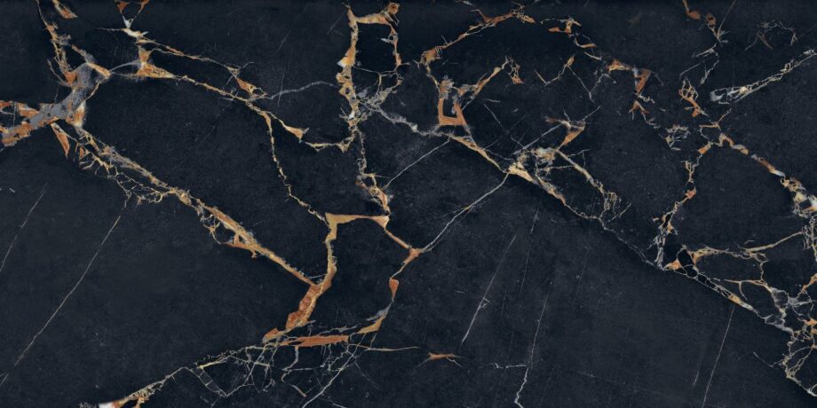 Feinsteinzeug in Marmoroptik ABK Sensi Signoria Port Gold, 60x120 cm, 8,5 mm, natur matt, rutschhemmend R10