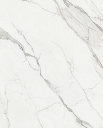 Grossformatplatte in Marmoroptik ABK Sensi Signoria Statuario Light, 120x280 cm, 6 mm, seidenmatt (soft)
