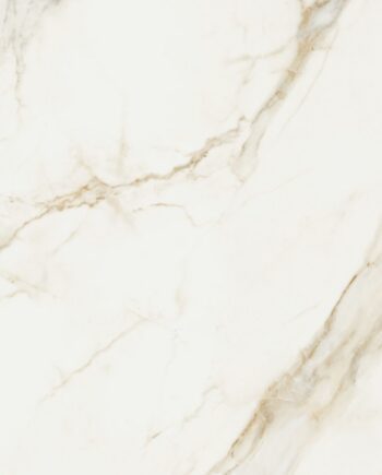Feinsteinzeug in Marmoroptik ABK Sensi Up Calacatta Gold, 80x80 cm, 8,5 mm, poliert (lux)