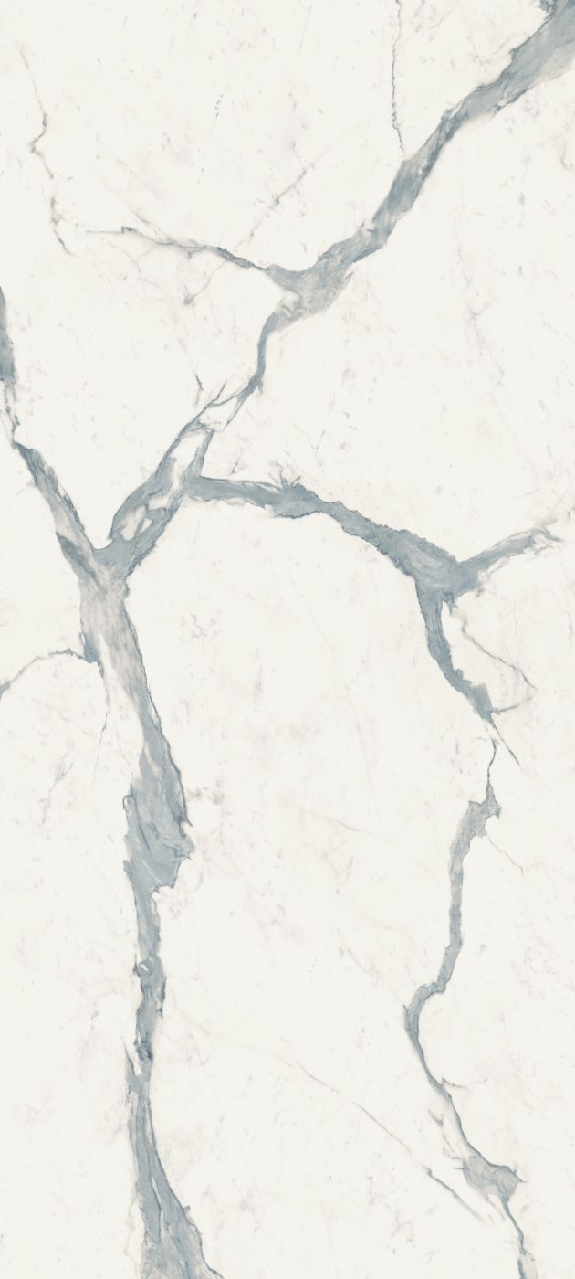 Grossformatplatte in Marmoroptik ABK Sensi Up Statuario Versilia, 120x280 cm, 6 mm, poliert (lux)