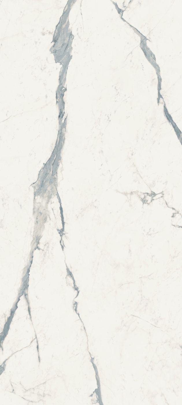 Grossformatplatte in Marmoroptik ABK Sensi Up Statuario Versilia, 120x280 cm, 6 mm, poliert (lux)