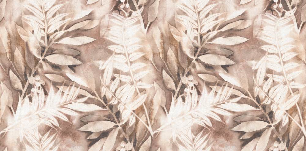 Gemusterte Feinsteinzeug Wandfliese ABK Wide&Style Mini Fern, 60x120 cm, 7 mm, matt