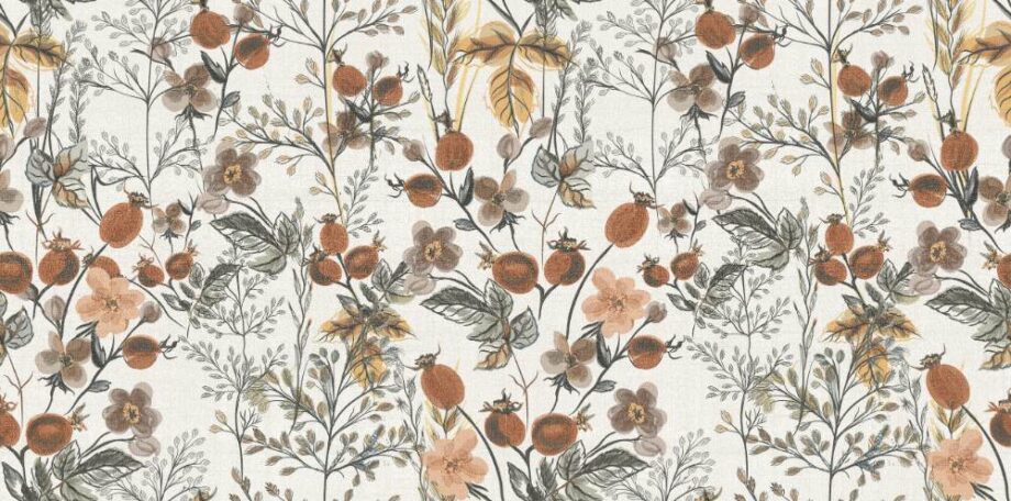 abk-wsmini-0008441-1 Gemusterte Feinsteinzeug Wandfliese ABK Wide&Style Mini Berries, 60x120 cm, 7 mm, matt