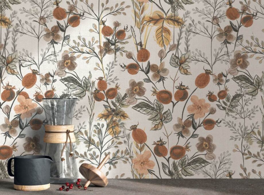 abk-wsmini-berries-interjoor-1 Gemusterte Feinsteinzeug Wandfliese ABK Wide&Style Mini Berries, 60x120 cm, 7 mm, matt – 2