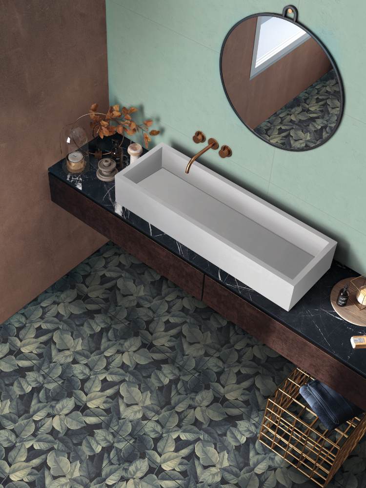 Unifarbene keramische Wandfliese ABK Wide&Style Mini Mint, 60x120 cm, 7 mm, matt – 2