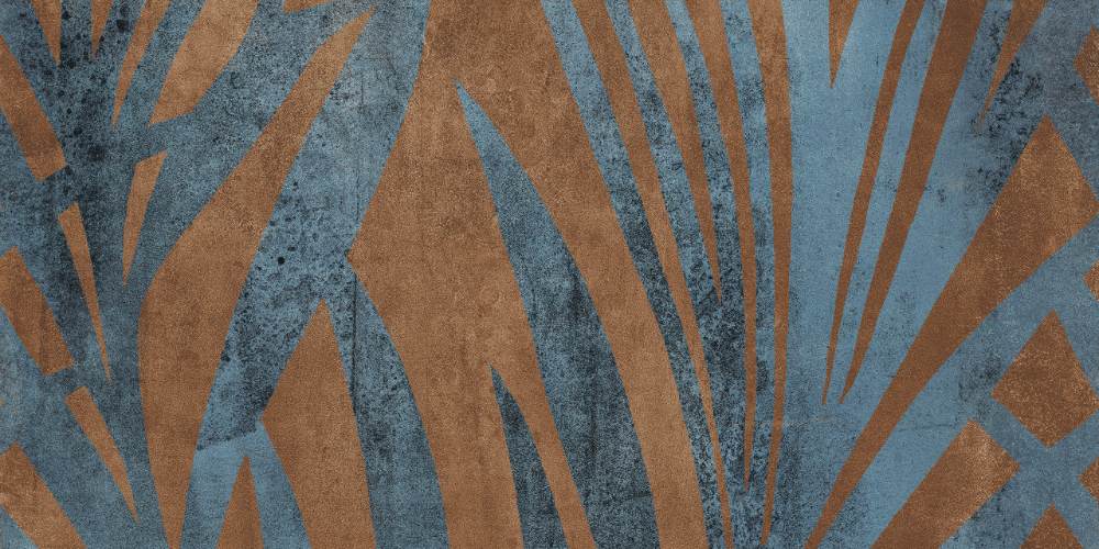 Gemusterte Dekorfliese ABK Wide&Style Jungle Rust, 120x240 cm (4 x 60x120 cm), 8,5 mm, matt