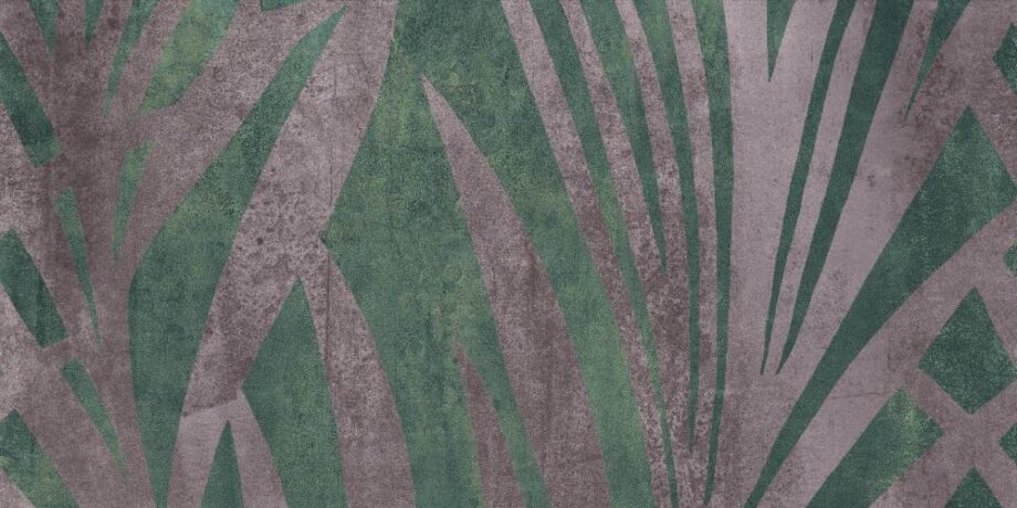 abk-wsod-0001359-1 Gemusterte Dekorfliese ABK Wide&Style Jungle Green, 120x240 cm (4 x 60x120 cm), 8,5 mm, matt