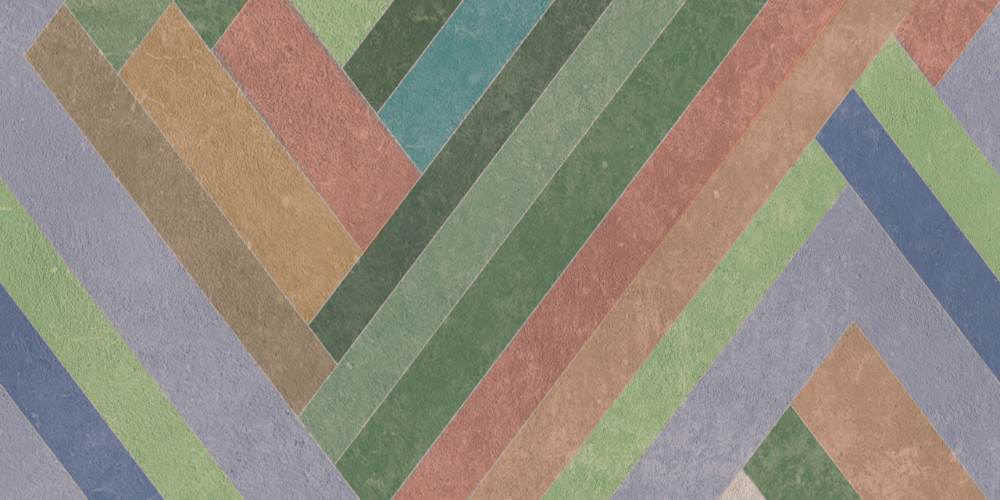 Gemusterte Dekorfliese ABK Wide&Style Blocks Sage, 120x240 cm (4 x 60x120 cm), 8,5 mm, matt