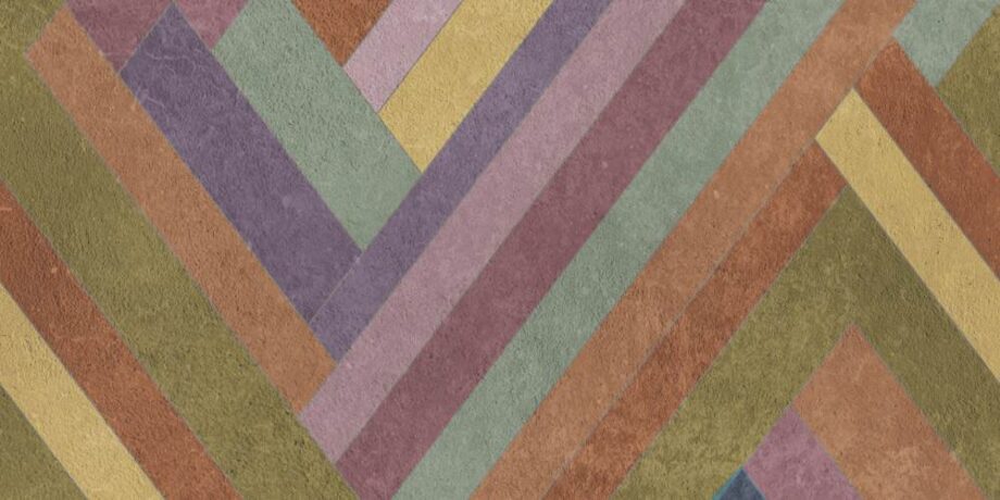 Gemusterte Dekorfliese ABK Wide&Style Blocks Hazel, 120x240 cm (4 x 60x120 cm), 8,5 mm, matt