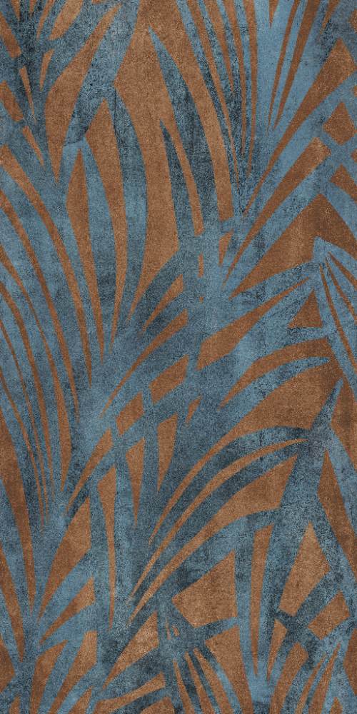Gemusterte Dekor-Grossformatplatte ABK Wide&Style Jungle Rust, 160x320 cm, 6 mm, matt