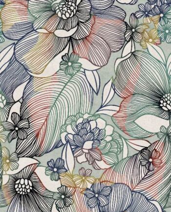 Gemusterte Dekor-Grossformatplatte ABK Wide&Style Sixties Light, 160x320 cm, 6 mm, matt