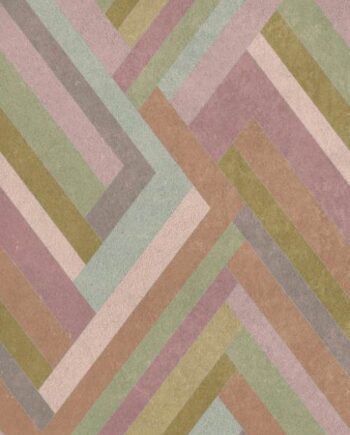 Gemusterte Dekor-Grossformatplatte ABK Wide&Style Blocks Lilac, 160x320 cm, 6 mm, matt