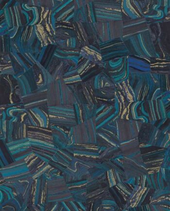 Gemusterte Dekor-Grossformatplatte ABK Wide&Style Precious Blue, 160x320 cm, 6 mm, matt