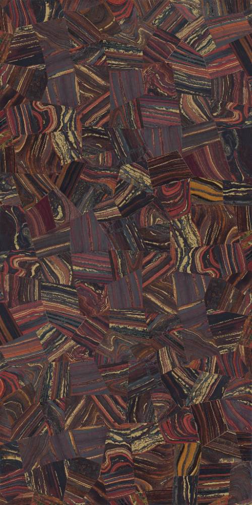 Gemusterte Dekor-Grossformatplatte ABK Wide&Style Precious Cherry, 160x320 cm, 6 mm, matt