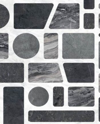 Gemusterte Dekorfliese ABK Wide&Style Incertum Dark, 60x120 cm, 8,5 mm, matt