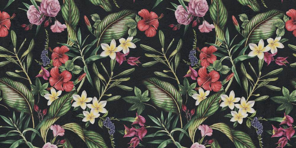 Gemusterte Dekorfliese ABK Wide&Style Tropicana, 60x120 cm, 8,5 mm, matt