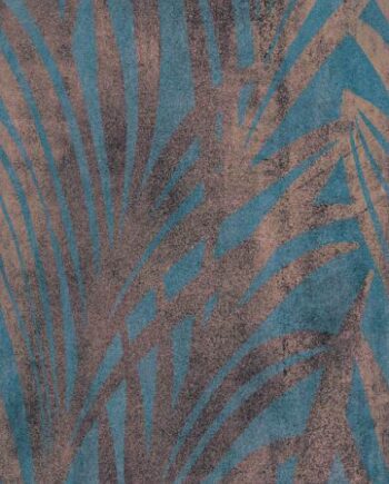 Gemusterte Dekor-Grossformatplatte ABK Wide&Style Jungle Blue, 120x280 cm, 6 mm, matt