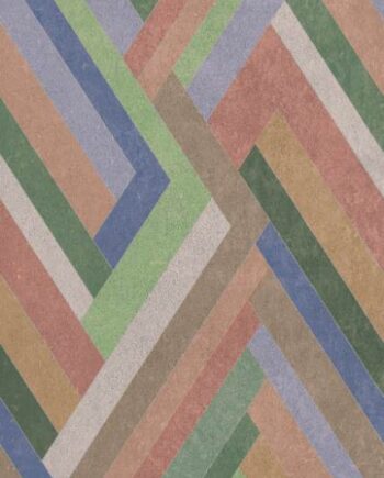 Gemusterte Dekor-Grossformatplatte ABK Wide&Style Blocks Sage, 120x280 cm, 6 mm, matt