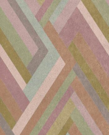 Gemusterte Dekor-Grossformatplatte ABK Wide&Style Blocks Lilac, 120x280 cm, 6 mm, matt