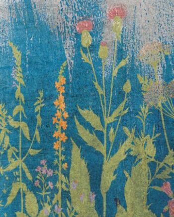 Gemusterte Dekor-Grossformatplatte ABK Wide&Style Botanical A, 120x280 cm, 6 mm, matt