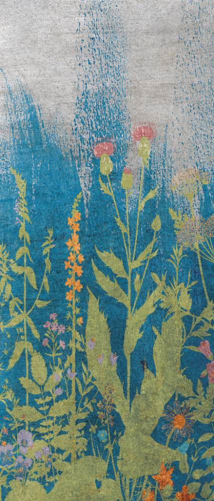 Gemusterte Dekor-Grossformatplatte ABK Wide&Style Botanical A, 120x280 cm, 6 mm, matt