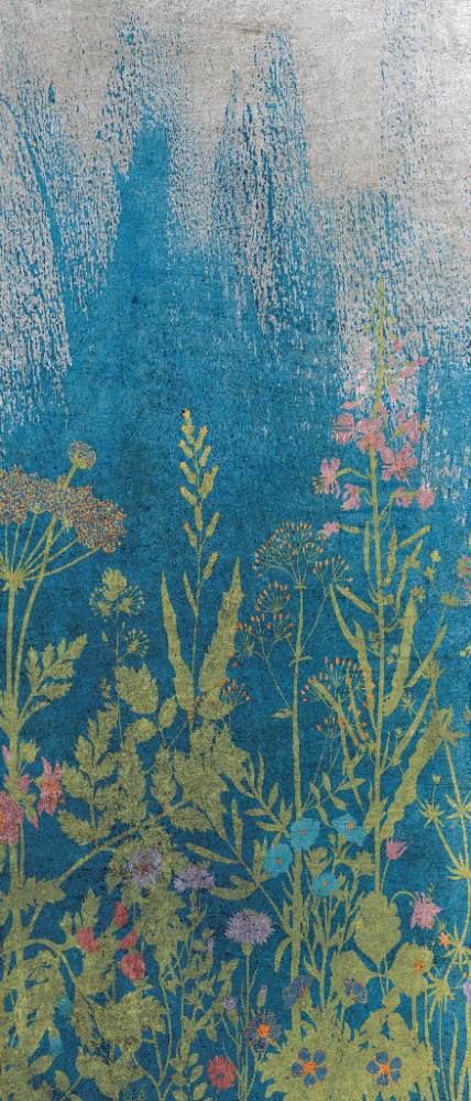 Gemusterte Dekor-Grossformatplatte ABK Wide&Style Botanical B, 120x280 cm, 6 mm, matt