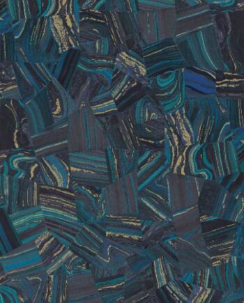 Gemusterte Dekor-Grossformatplatte ABK Wide&Style Precious Blue, 120x280 cm, 6 mm, matt