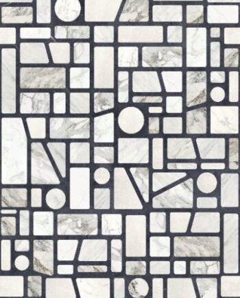 Gemusterte Dekor-Grossformatplatte ABK Wide&Style Incertum Light, 120x280 cm, 6 mm, matt