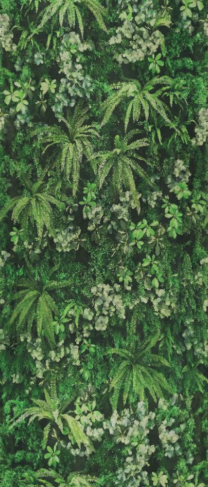 Gemusterte Dekor-Grossformatplatte ABK Wide&Style Secret Garden, 120x280 cm, 6 mm, matt