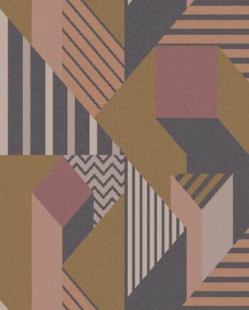 Gemusterte Dekorfliese ABK Wide&Style Perspective Brown, 120x240 cm (4 x 60x120 cm), 8,5 mm, matt