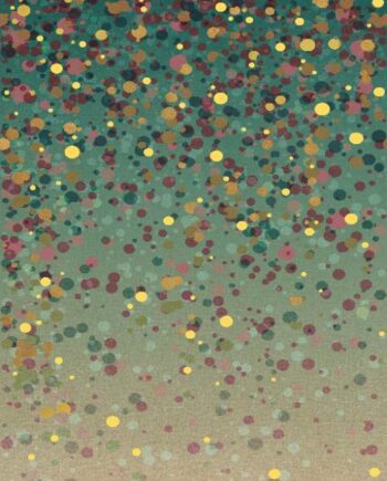 Gemusterte Dekor-Grossformatplatte ABK Wide&Style Confetti Green A, 160x320 cm, 6 mm, matt