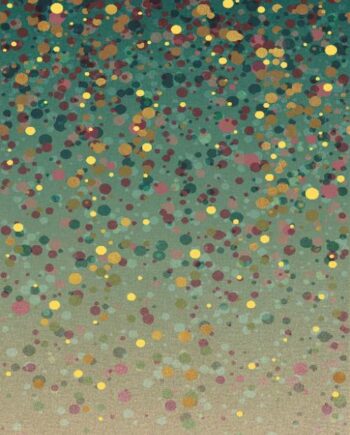 Gemusterte Dekor-Grossformatplatte ABK Wide&Style Confetti Green B, 160x320 cm, 6 mm, matt
